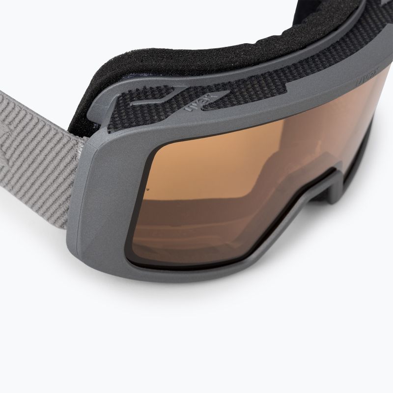 Skibrille UVEX Saga TO rhino mat/mirror silver/lasergold lite/clear 55/1/351/53 5