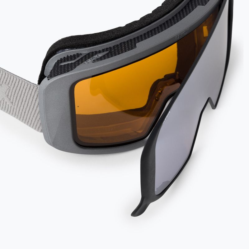Skibrille UVEX Saga TO rhino mat/mirror silver/lasergold lite/clear 55/1/351/53 6
