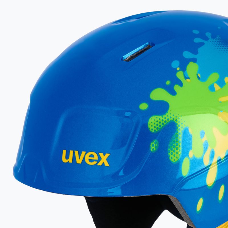 Skihelm UVEX Heyya blue splash 7