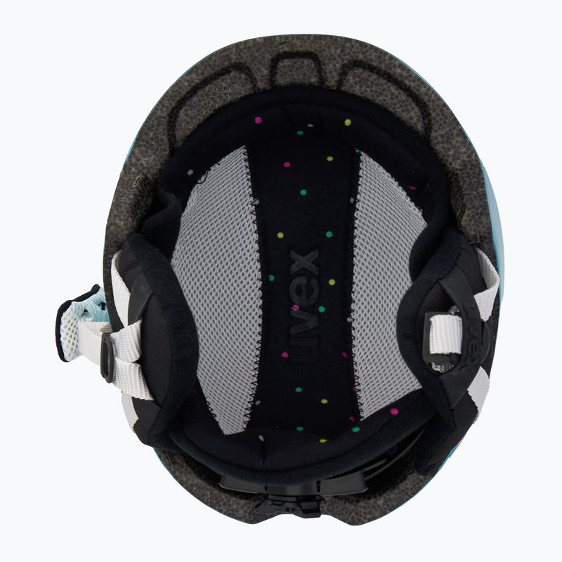 Skihelm UVEX Heyya blue confetti 5