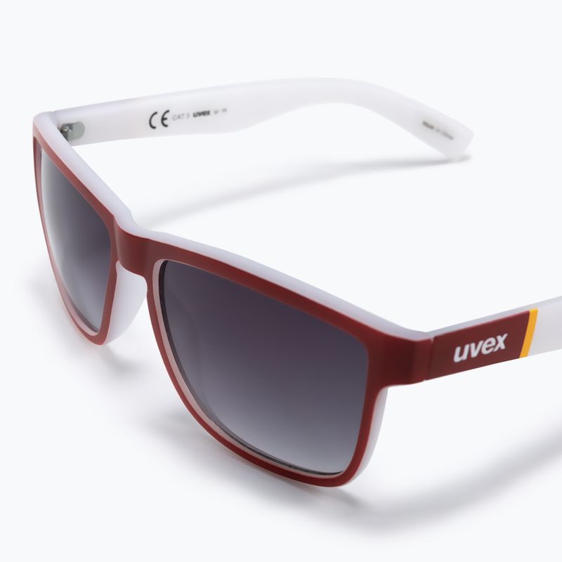 UVEX Sonnenbrille Lgl 39 rot/weiß S5320123816 5