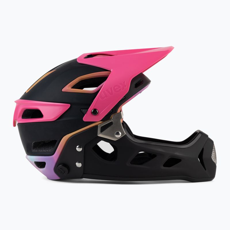 UVEX Fahrradhelm Jakkyl HDE BOA schwarz/rosa S4109780615 3