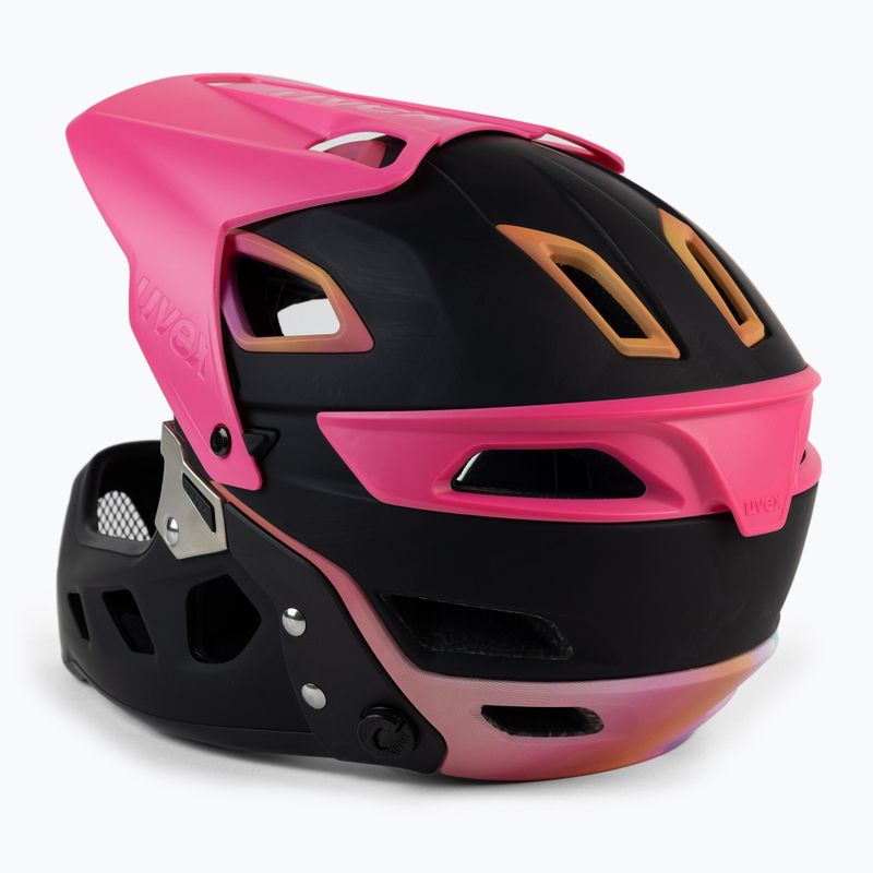 UVEX Fahrradhelm Jakkyl HDE BOA schwarz/rosa S4109780615 4