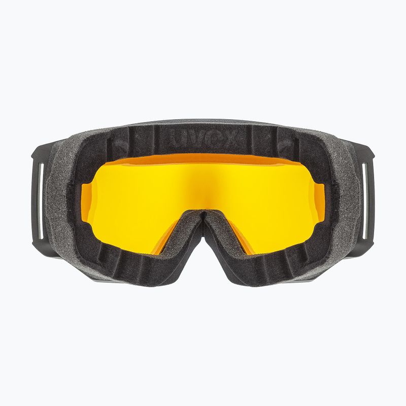 Skibrille UVEX Athletic FM black mat/mirror green lasergold lite55//52/233 8