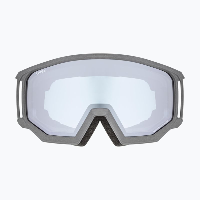 Skibrille UVEX Athletic FM rhino mat/mirror silver blue 55//52/523 6