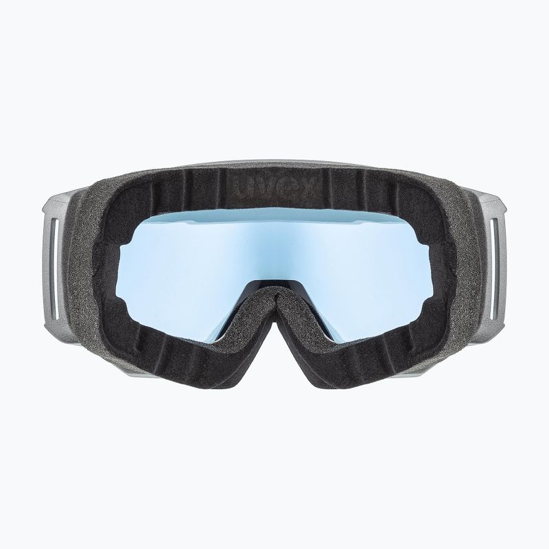 Skibrille UVEX Athletic FM rhino mat/mirror silver blue 55//52/523 8