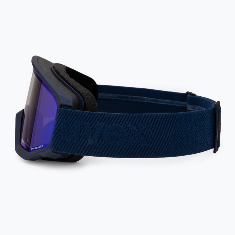 Skibrille UVEX Athletic FM navy matt/mirror blue green 4