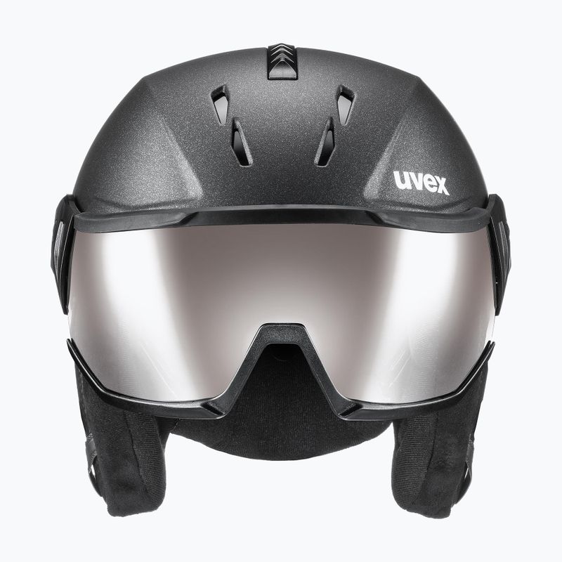 Skihelm UVEX Instinct Visor schwarz 56/6/261/23 11