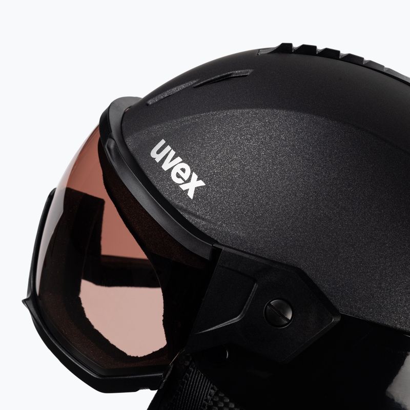 Skihelm UVEX Instinct Visor schwarz 56/6/261/23 6