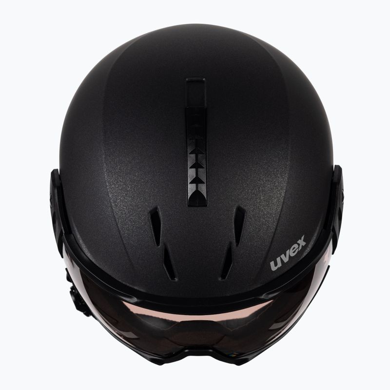 Skihelm UVEX Instinct Visor schwarz 56/6/261/23 9