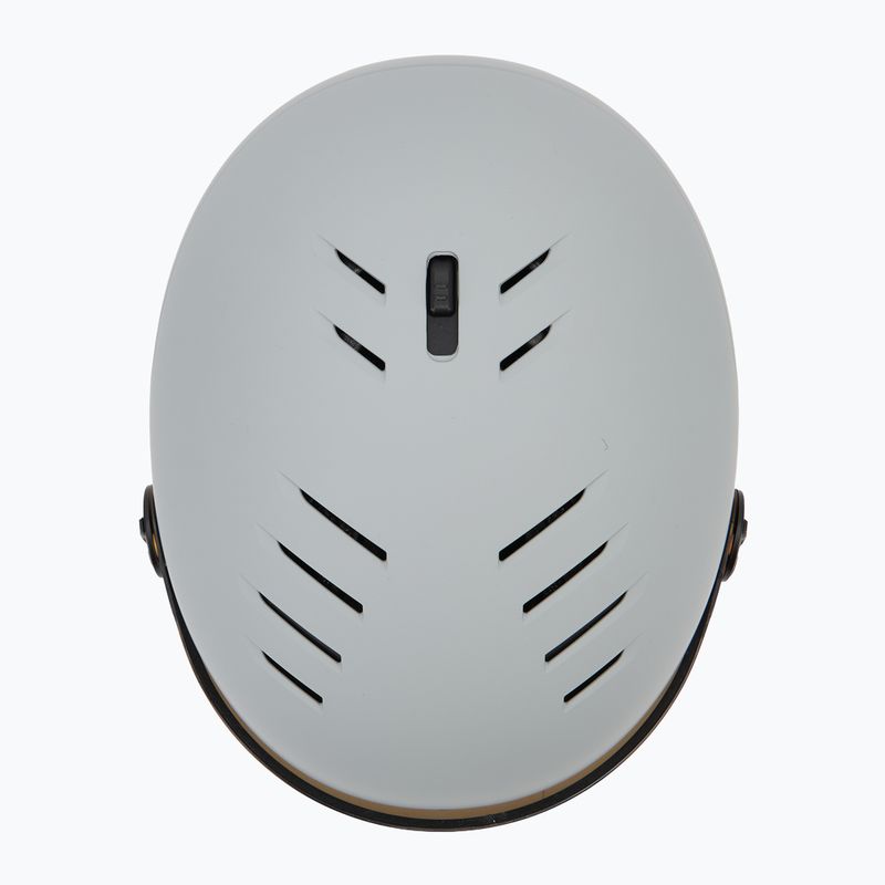 Skihelm UVEX Wanted Visor rhino matt/mirror blue/smoke 5