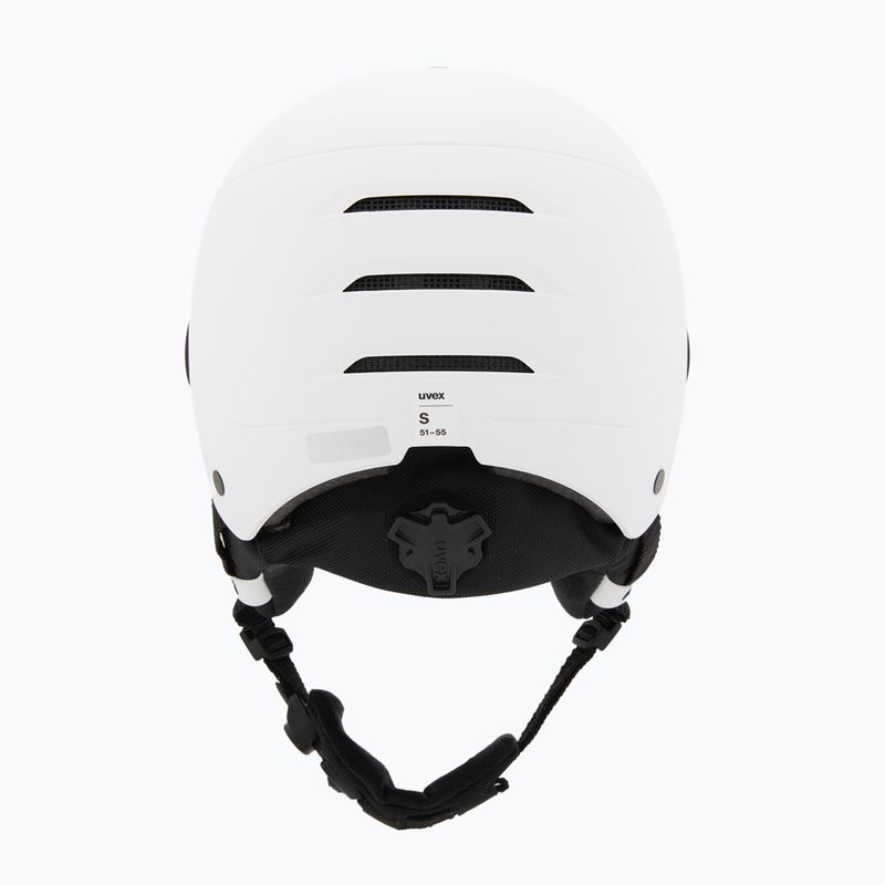 Kinder-Skihelm UVEX Rocket Visor Jr white/black matte/mirror blue/smoke 4