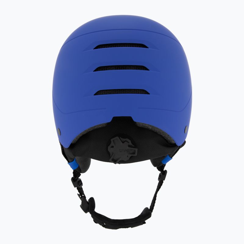 Skihelm Kinder UVEX Rocket Visor Jr blue matt/mirror blue/smoke 4