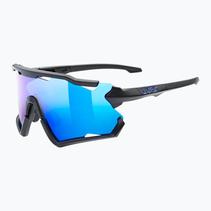 UVEX Sportstyle 228 schwarz matt/verspiegelt blau Fahrradbrille 53/2/067/2206 5