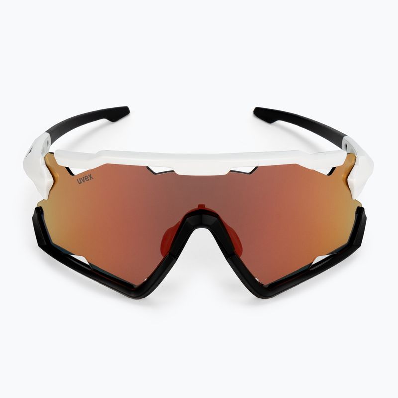 Fahrradbrille UVEX Sportstyle 228 weiß schwarz/rot verspiegelt 53/2/067/8206 3