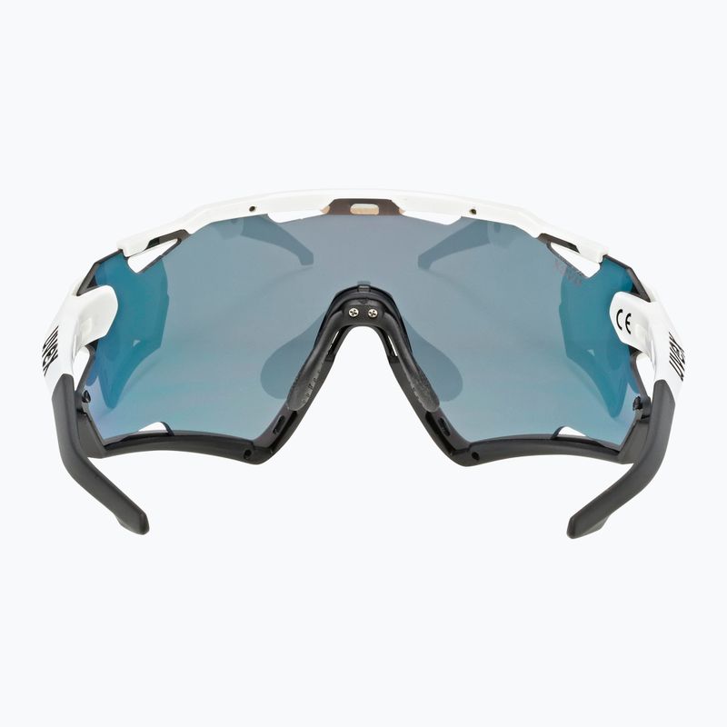 Fahrradbrille UVEX Sportstyle 228 weiß schwarz/rot verspiegelt 53/2/067/8206 8