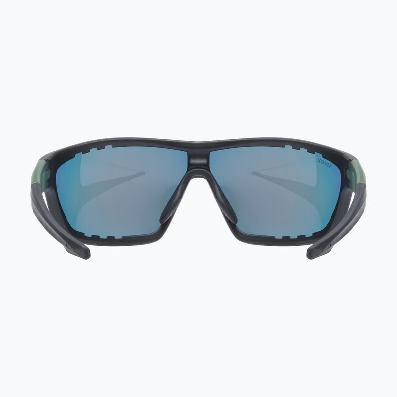 UVEX Sportstyle 706 schwarz/moosmatt/rot verspiegelte Sonnenbrille 4