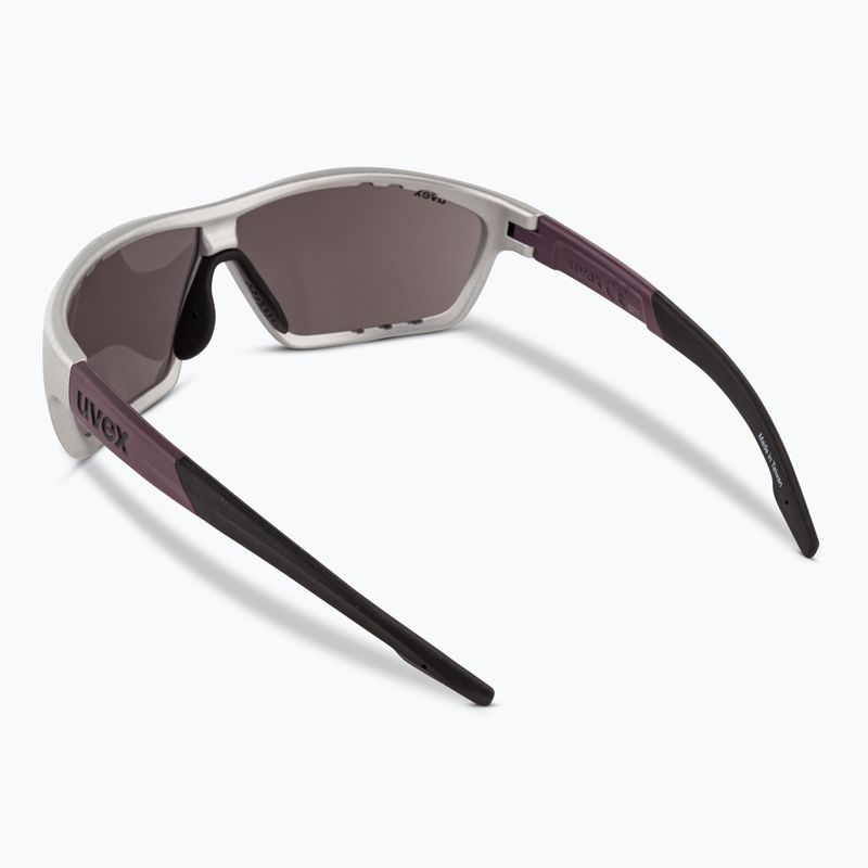 UVEX Sportstyle 706 Silber Pflaume matt Sonnenbrille 2