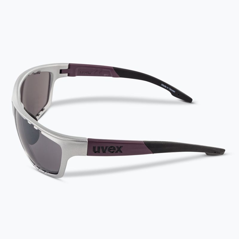 UVEX Sportstyle 706 Silber Pflaume matt Sonnenbrille 4