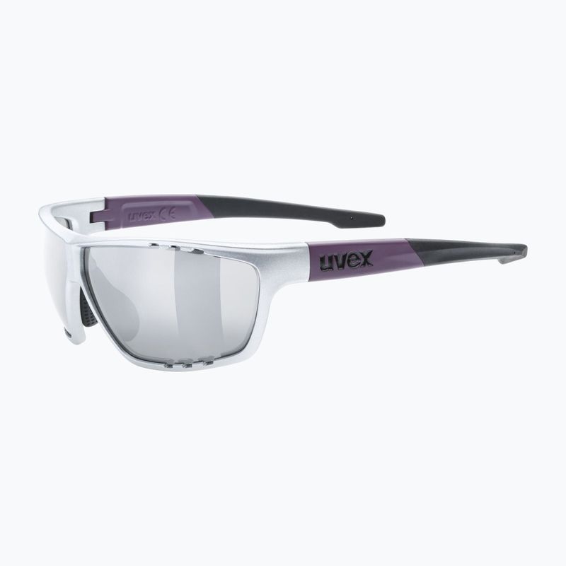 UVEX Sportstyle 706 Silber Pflaume matt Sonnenbrille 5