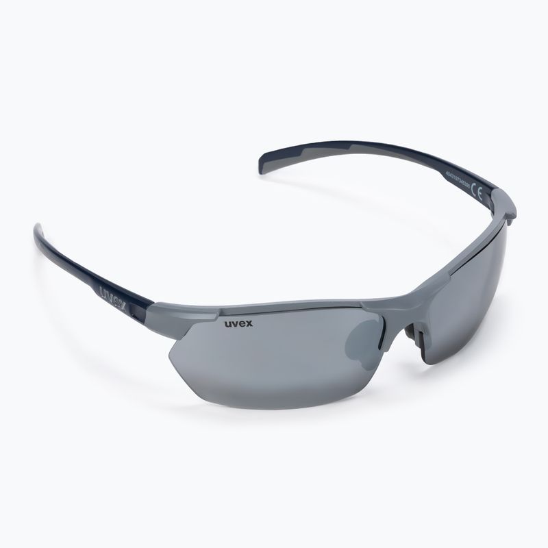 UVEX Sportstyle 114 grau-blaue Sonnenbrille S5309395416