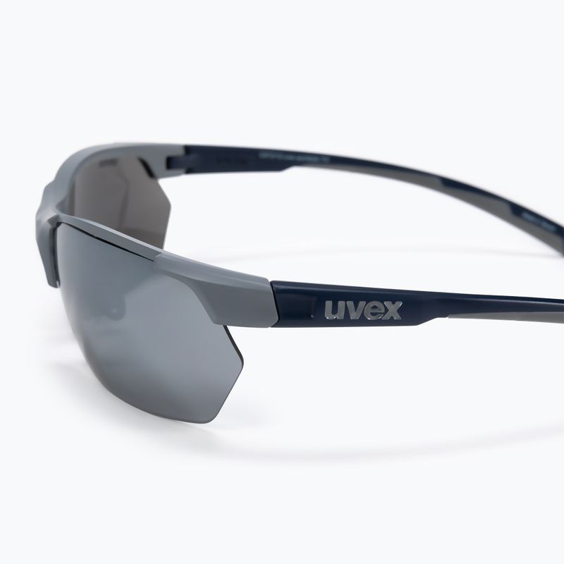 UVEX Sportstyle 114 grau-blaue Sonnenbrille S5309395416 4