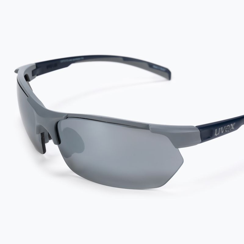 UVEX Sportstyle 114 grau-blaue Sonnenbrille S5309395416 5