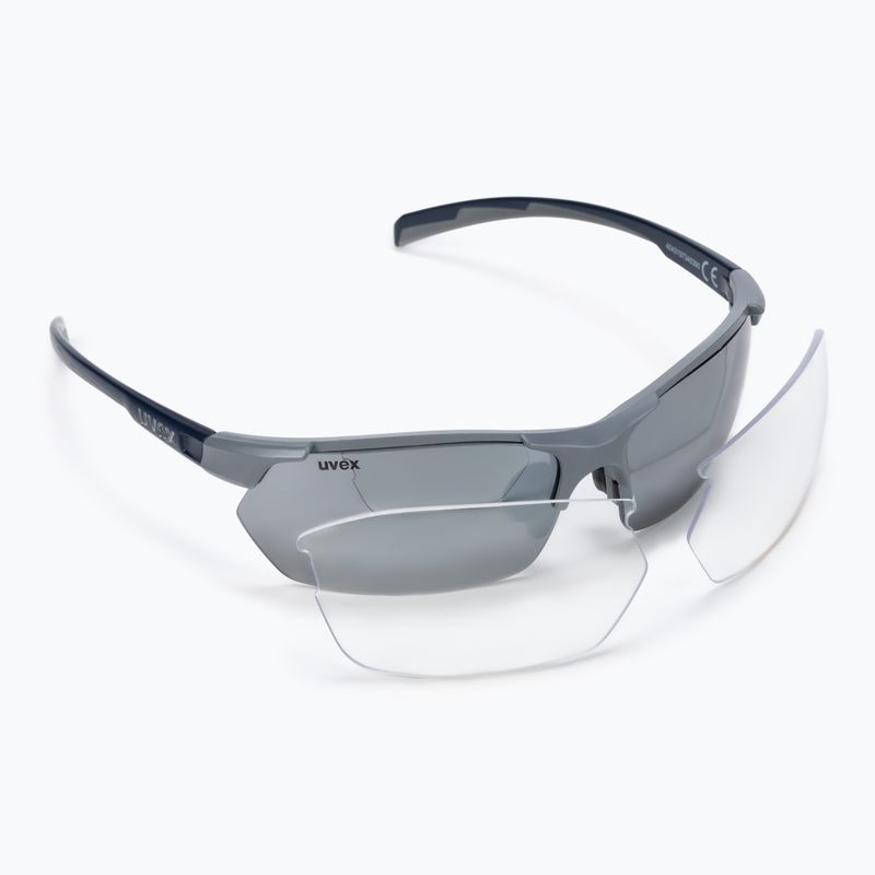 UVEX Sportstyle 114 grau-blaue Sonnenbrille S5309395416 7