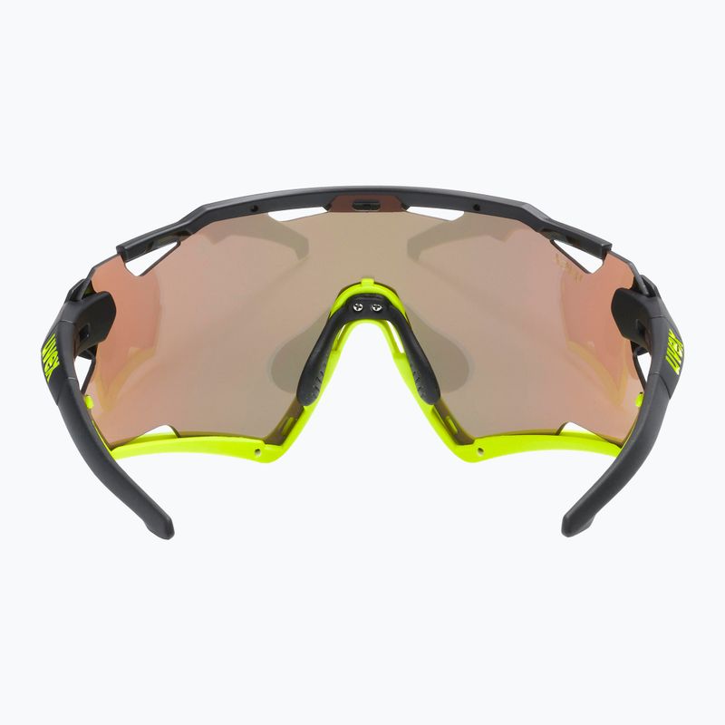 UVEX Sportstyle 228 schwarz gelb matt/gelb spiegelnde Fahrradbrille 53/2/067/2616 8
