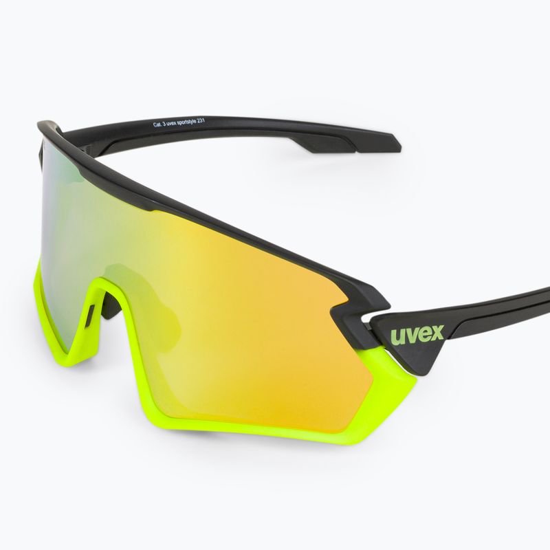 UVEX Sportstyle 231 Fahrradbrille schwarz-grün S5320652616 5