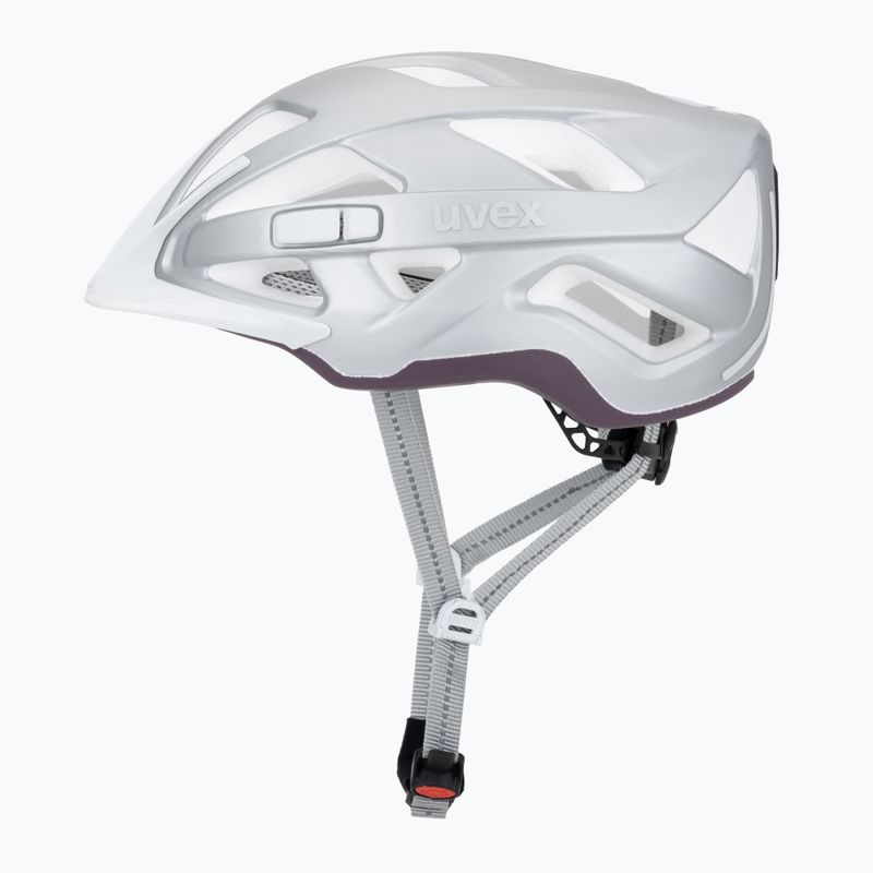 Fahrradhelm UVEX City Active silber/pflaume matt 3