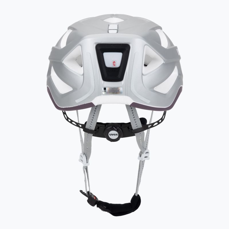 Fahrradhelm UVEX City Active silber/pflaume matt 4