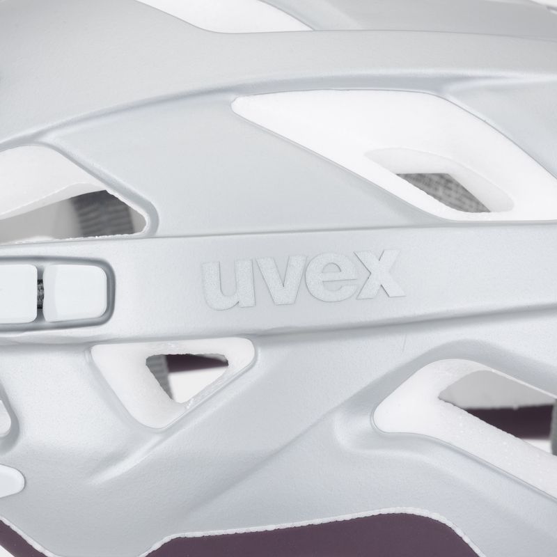 Fahrradhelm UVEX City Active silber/pflaume matt 7