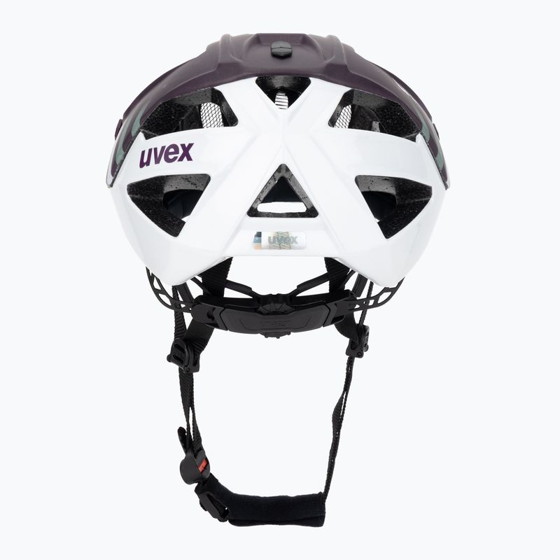 Fahrradhelm UVEX Quatro CC pflaume/weiß matt 4