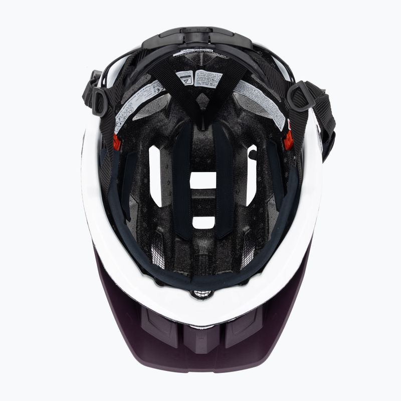 Fahrradhelm UVEX Quatro CC pflaume/weiß matt 5