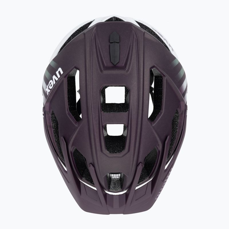 Fahrradhelm UVEX Quatro CC pflaume/weiß matt 6
