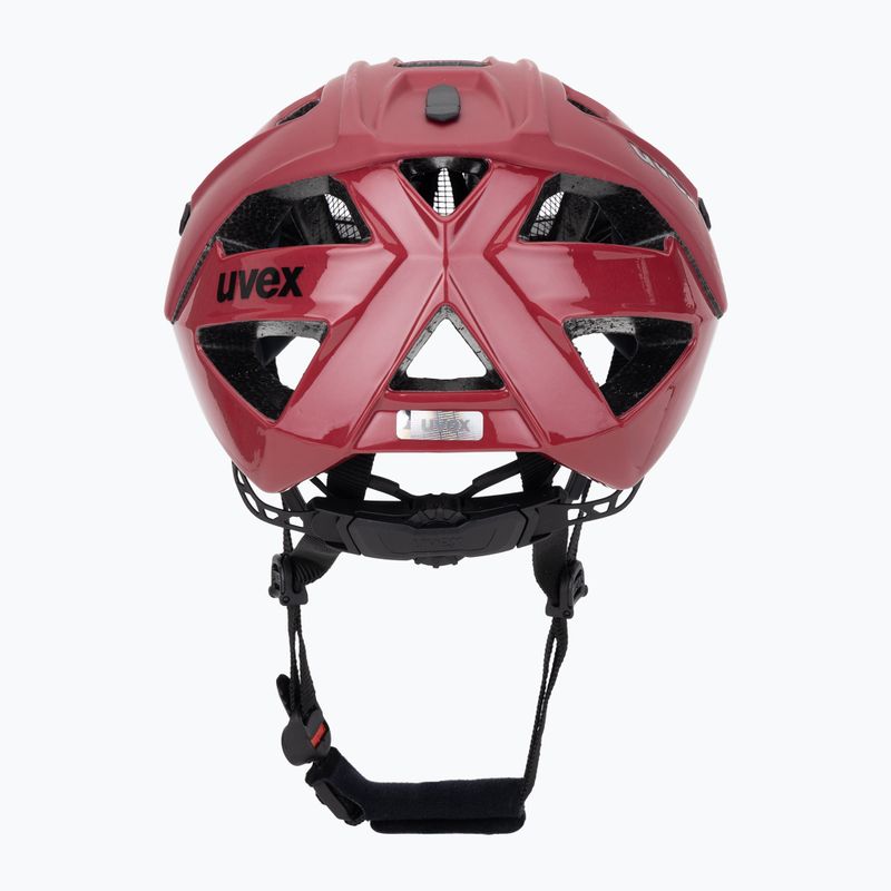 Fahrradhelm UVEX Quatro CC rot/schwarz matt 4