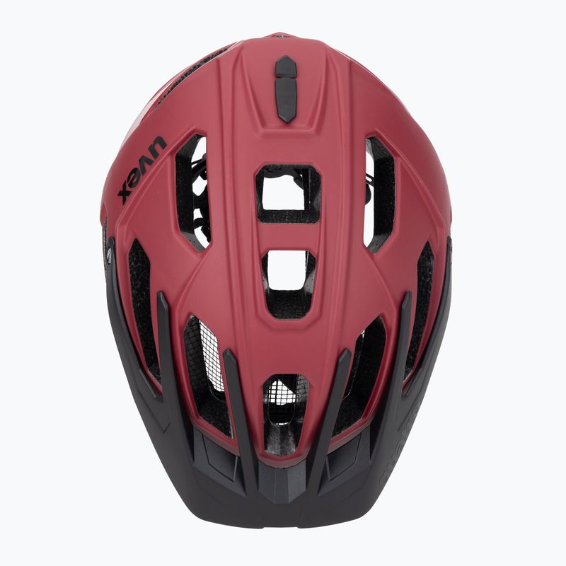Fahrradhelm UVEX Quatro CC rot/schwarz matt 6