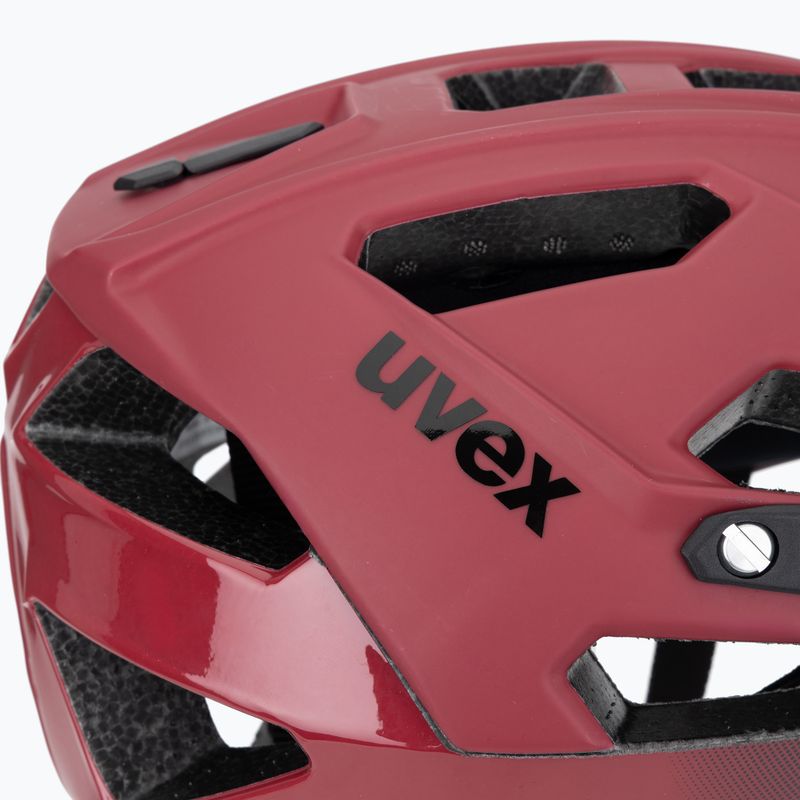 Fahrradhelm UVEX Quatro CC rot/schwarz matt 7