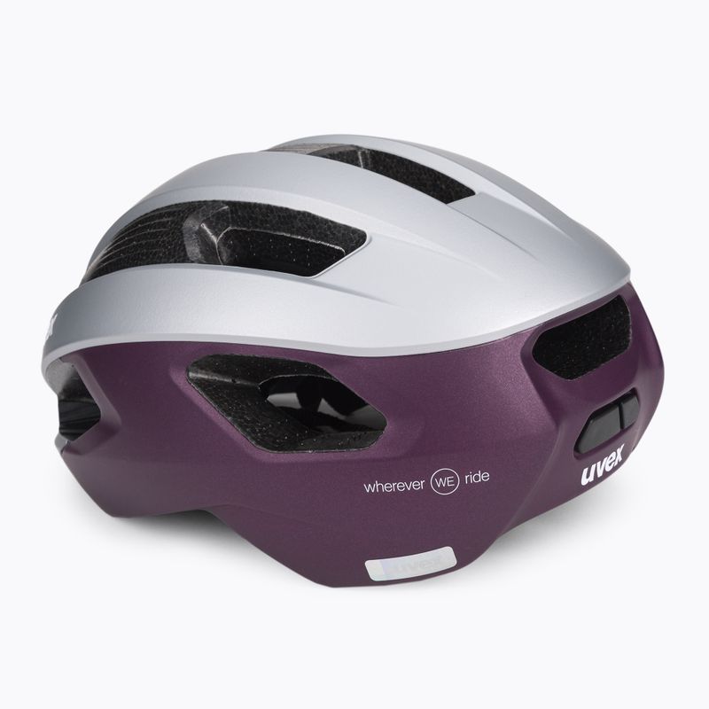 Damen Fahrradhelm UVEX Rise CC silber S4100340215 4