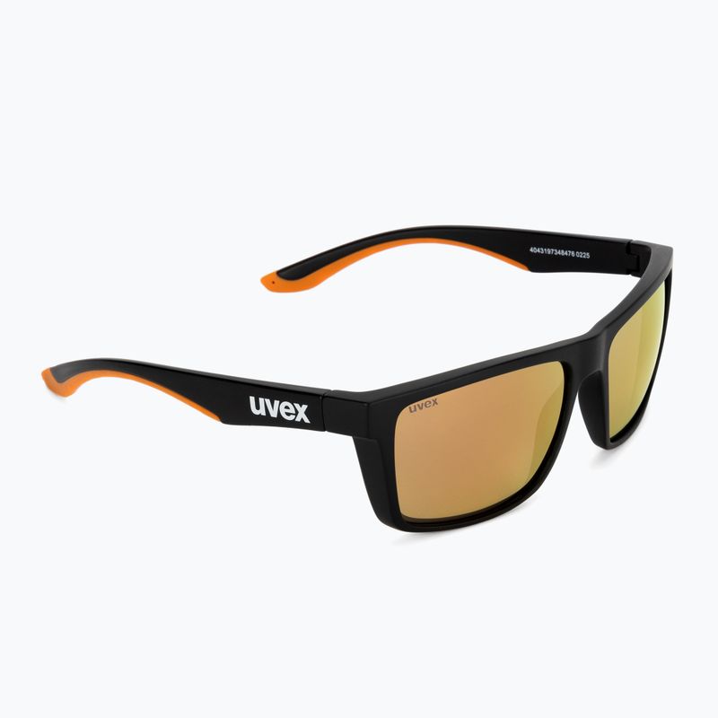 Uvex Lgl 50 CV schwarz matt/verspiegelt champagner Sonnenbrille 53/3/008/2297
