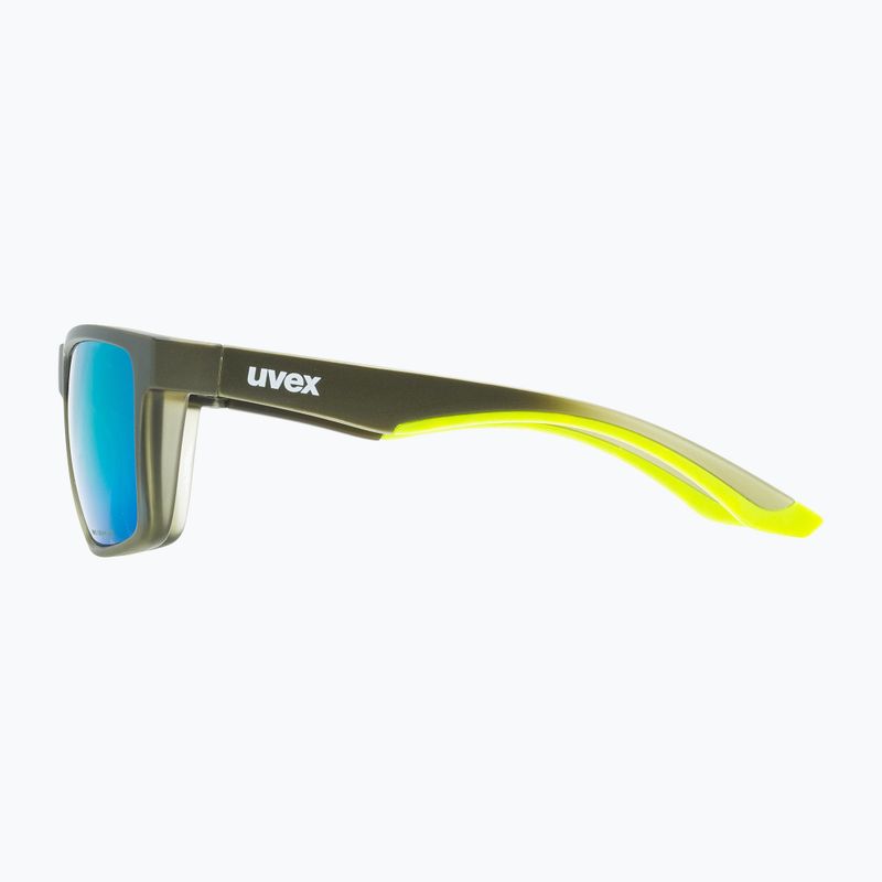 Uvex Lgl 50 CV oliv-matt/grün verspiegelte Sonnenbrille 53/3/008/7795 7