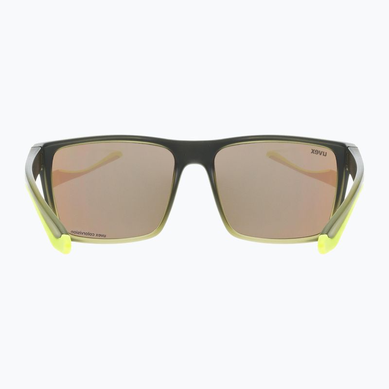 Uvex Lgl 50 CV oliv-matt/grün verspiegelte Sonnenbrille 53/3/008/7795 9