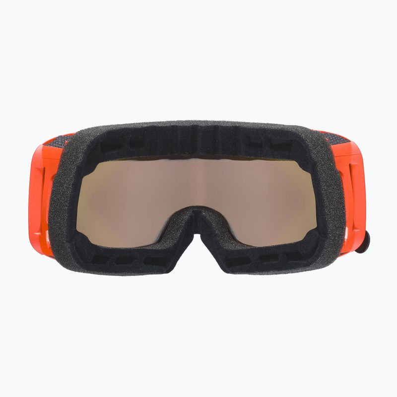 Skibrille UVEX Saga TO fierce red mat/mirror red laser/gold lite/clear 55/1/351/33 10