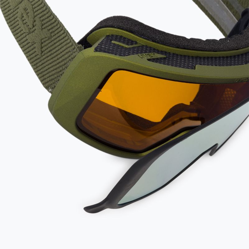 Skibrille UVEX Saga TO croco mat/mirror gold/lasergold lite/clear 55/1/351/83 6