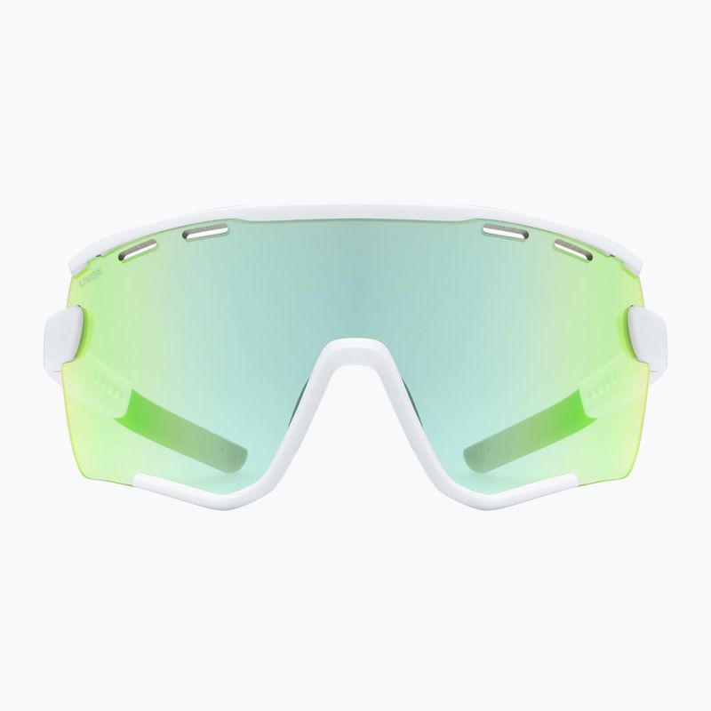 UVEX Sportstyle 236 Set weiß matt/verspiegelt grün/klar Sonnenbrille 2