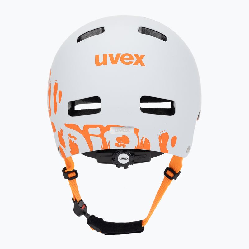 Kinderhelm UVEX Kid 3 CC dirtbike light grey/orange 4