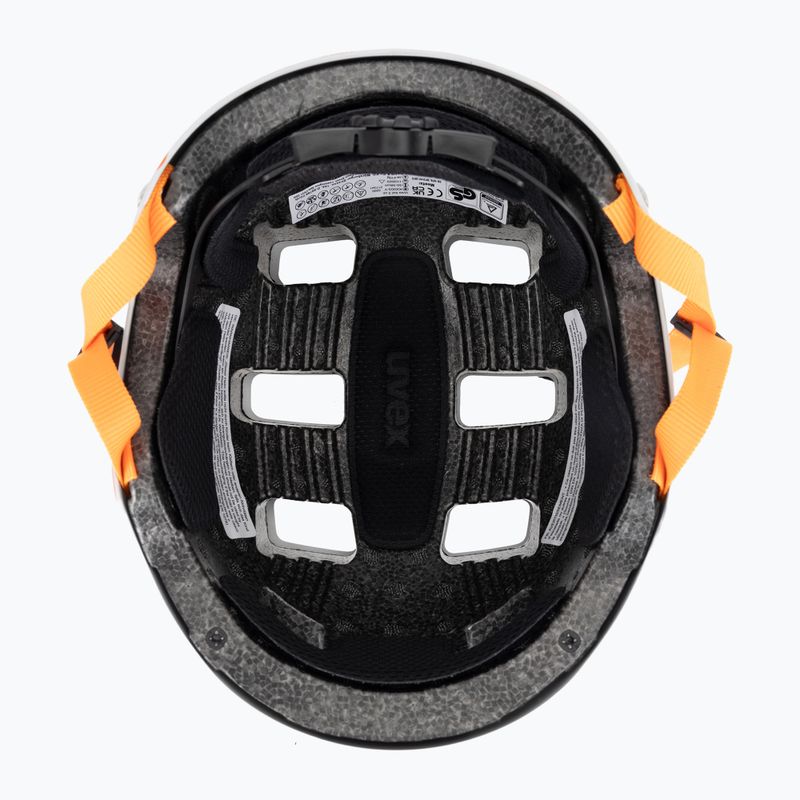 Kinderhelm UVEX Kid 3 CC dirtbike light grey/orange 5