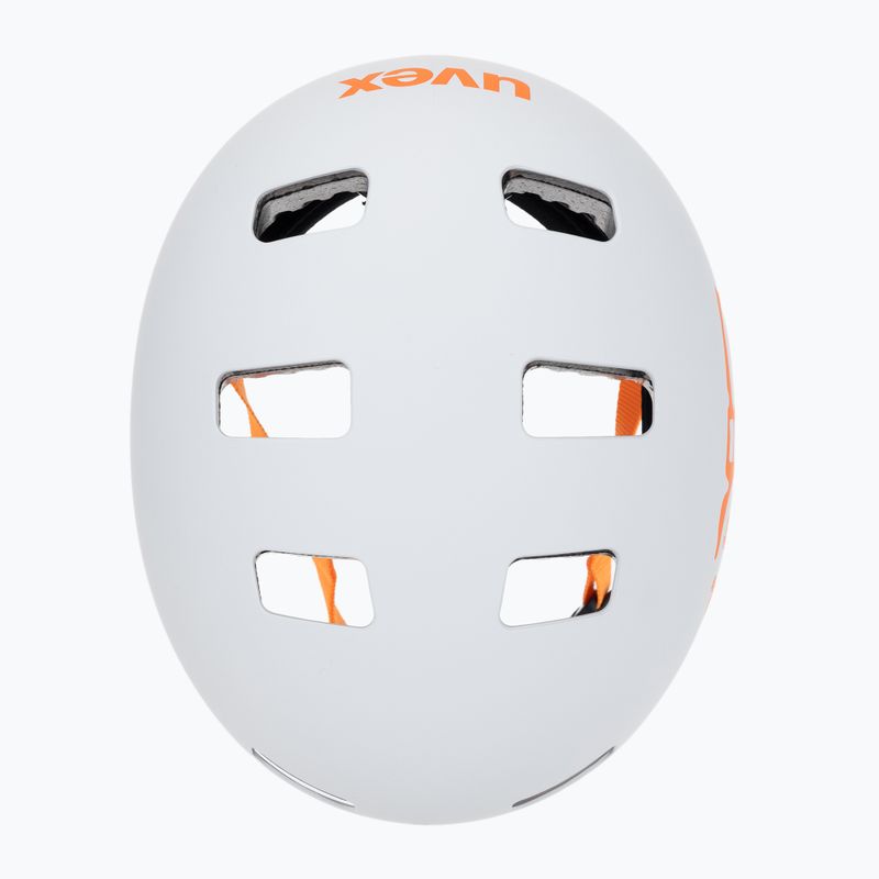 Kinderhelm UVEX Kid 3 CC dirtbike light grey/orange 6