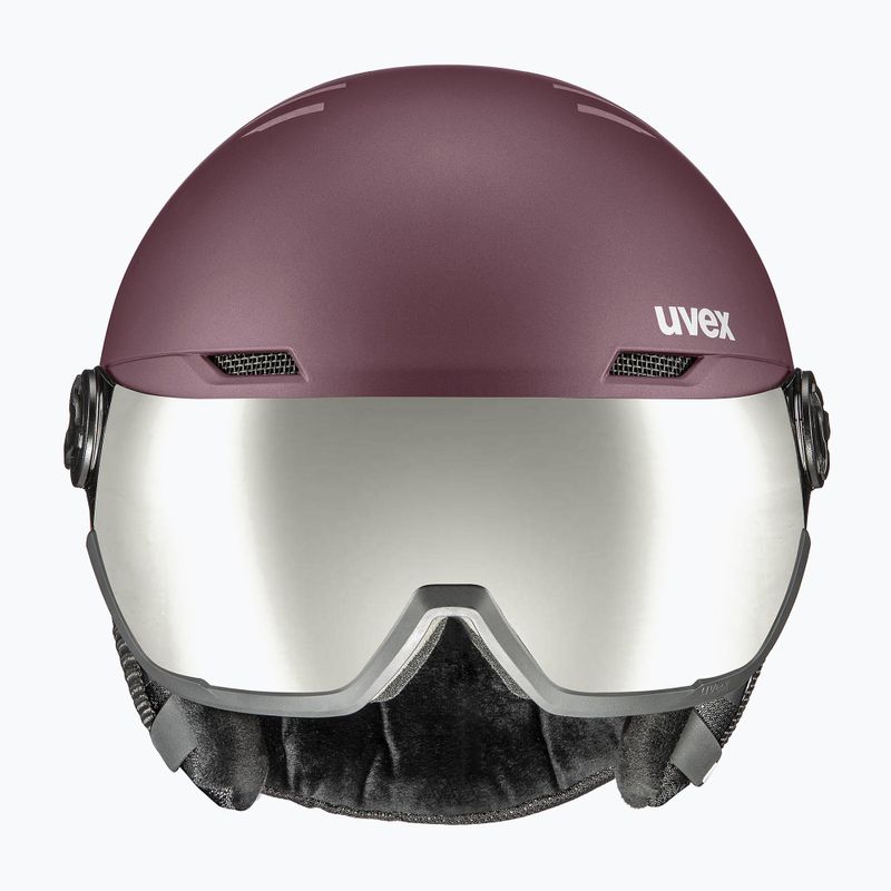 Skihelm UVEX Wanted Visor violett 56/6/262/75 7